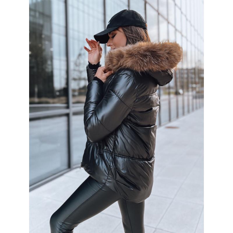 Dámská zimní prošívaná bunda SPARKLE černá