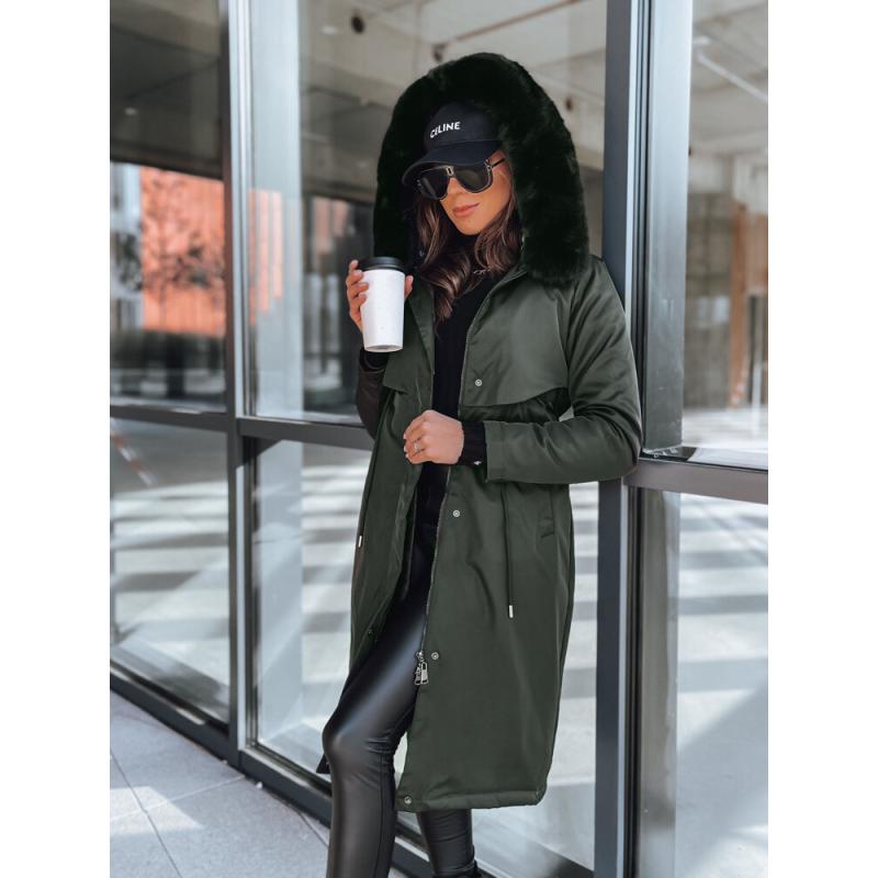 Dámská zimní bunda parka LUSTER zelená
