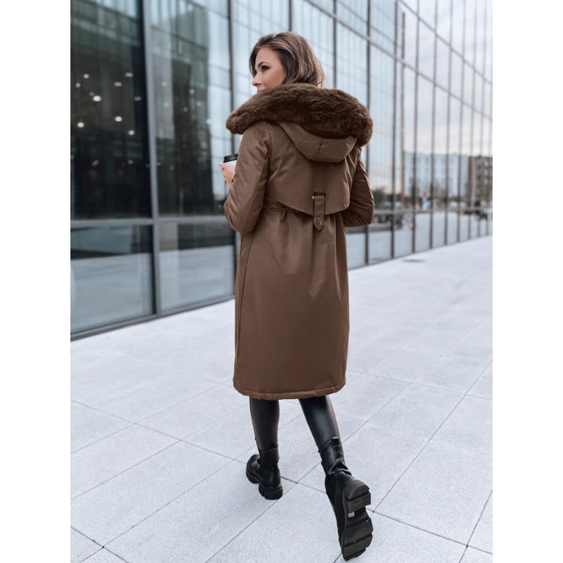 Dámská zimní bunda parka LUSTER coffee