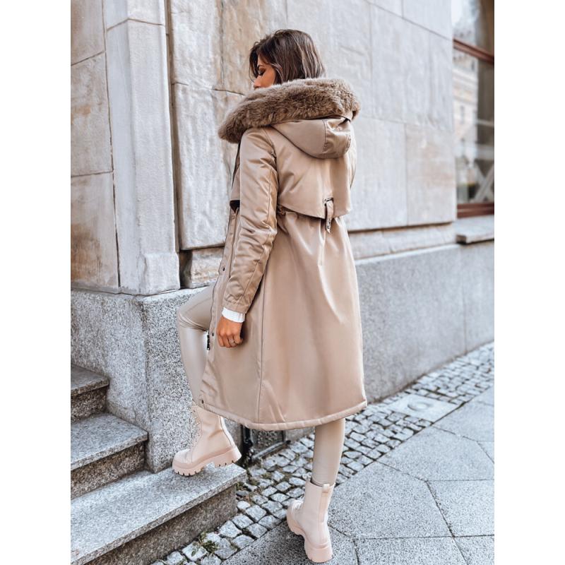 Dámská zimní bunda parka LUSTER béžová