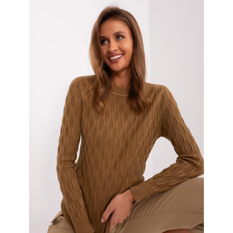 Dámský svetr BIELL světle hnědý
