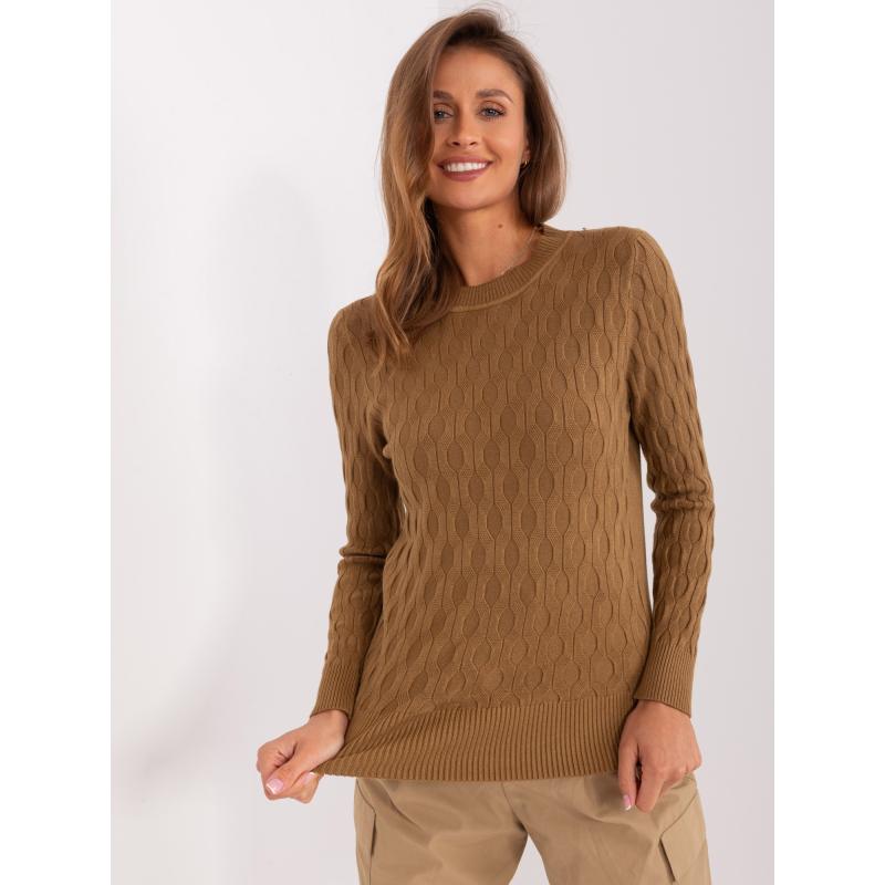 Dámský svetr BIELL světle hnědý