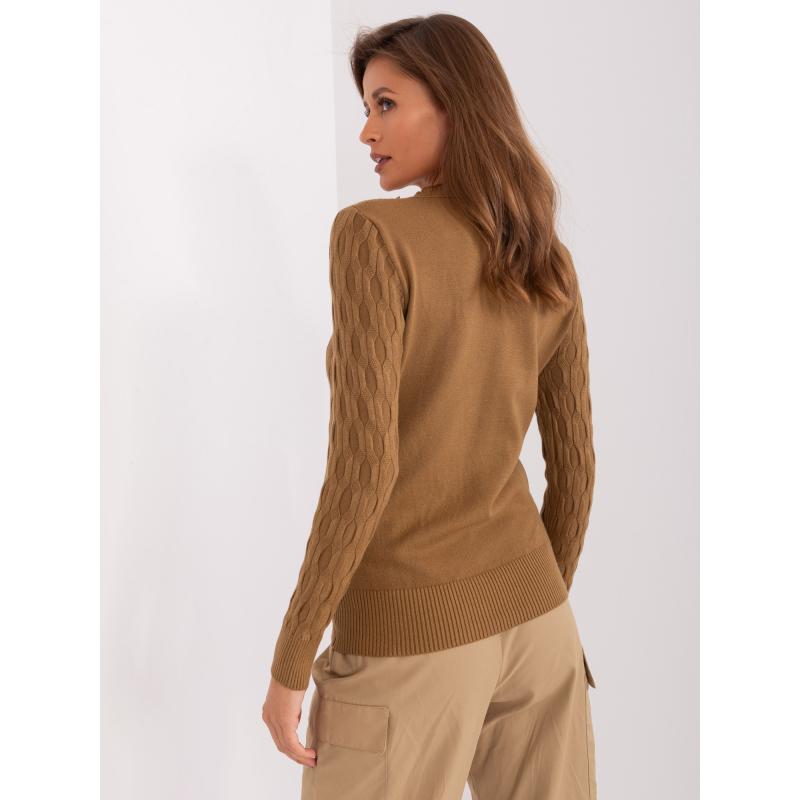Dámský svetr BIELL světle hnědý