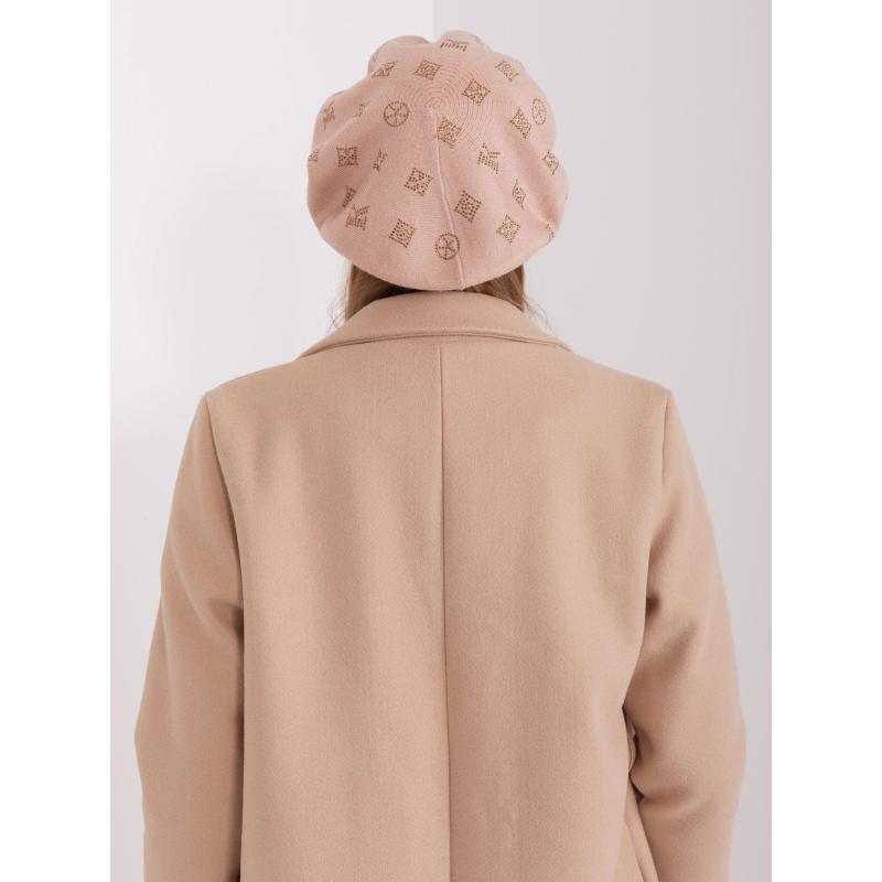 Női barett applikációkkal EMM bézs színben