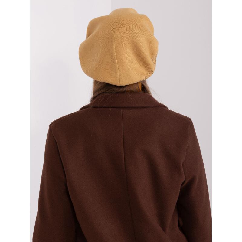 Dámský baret s aplikací ECERY hnědý 