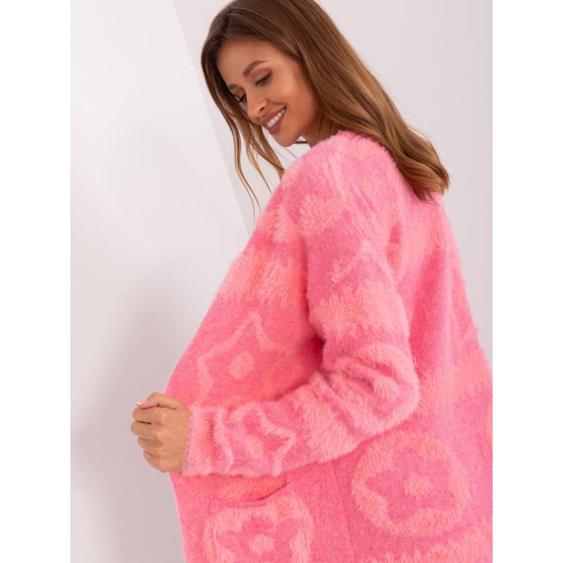 Dámský svetr s kapsami ENDLA růžový 