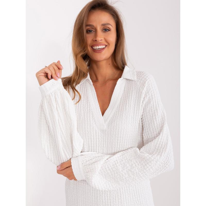 Dámská halenka s výstřihem do V DRAW ecru