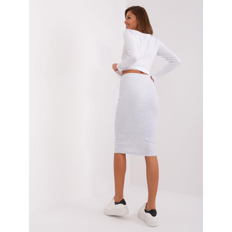 Dámská sukně midi RORT světle šedá 