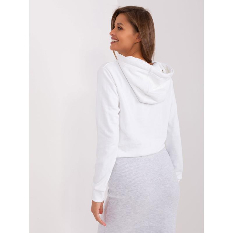 Dámská mikina s kapucí YORNO bílá 