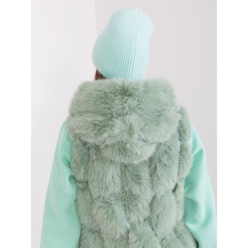 Dámská čepice s aplikací ORMT mátová 