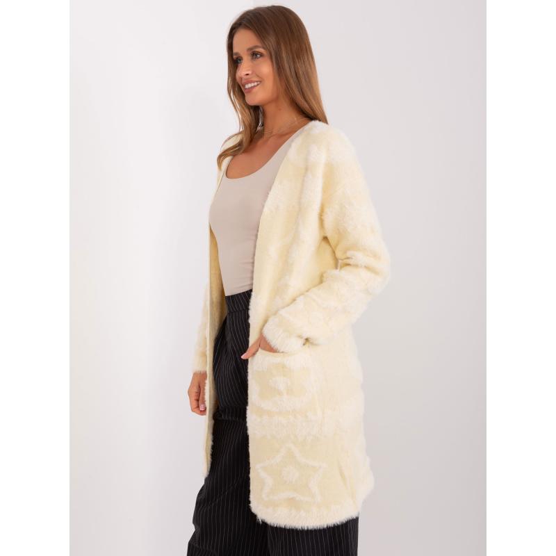 Dámský svetr s jemným vzorem ETA světle béžový  