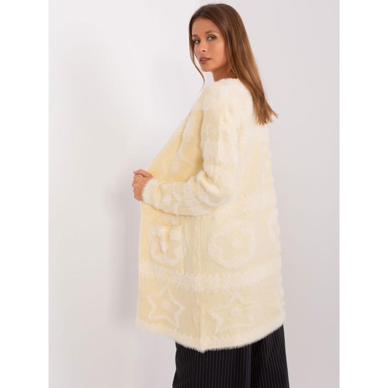 Dámský svetr s jemným vzorem ETA světle béžový  