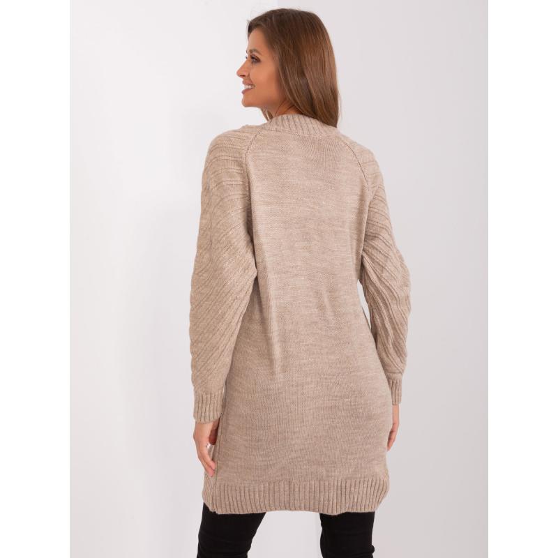 Dámský svetr oversize IAK tmavě béžový 