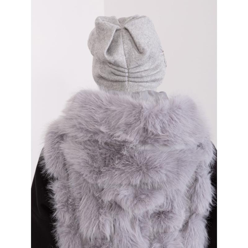 Dámská čepice s kšiltem GEO šedá 