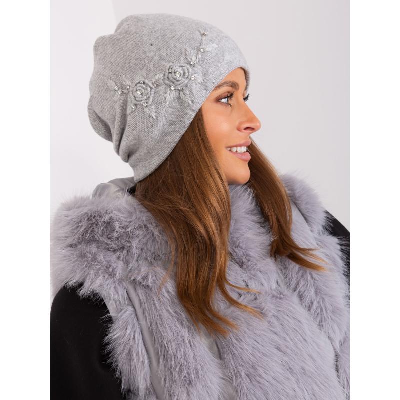 Dámská čepice s kšiltem GEO šedá 