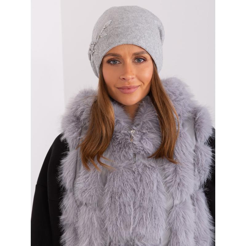 Dámská čepice s kšiltem GEO šedá 