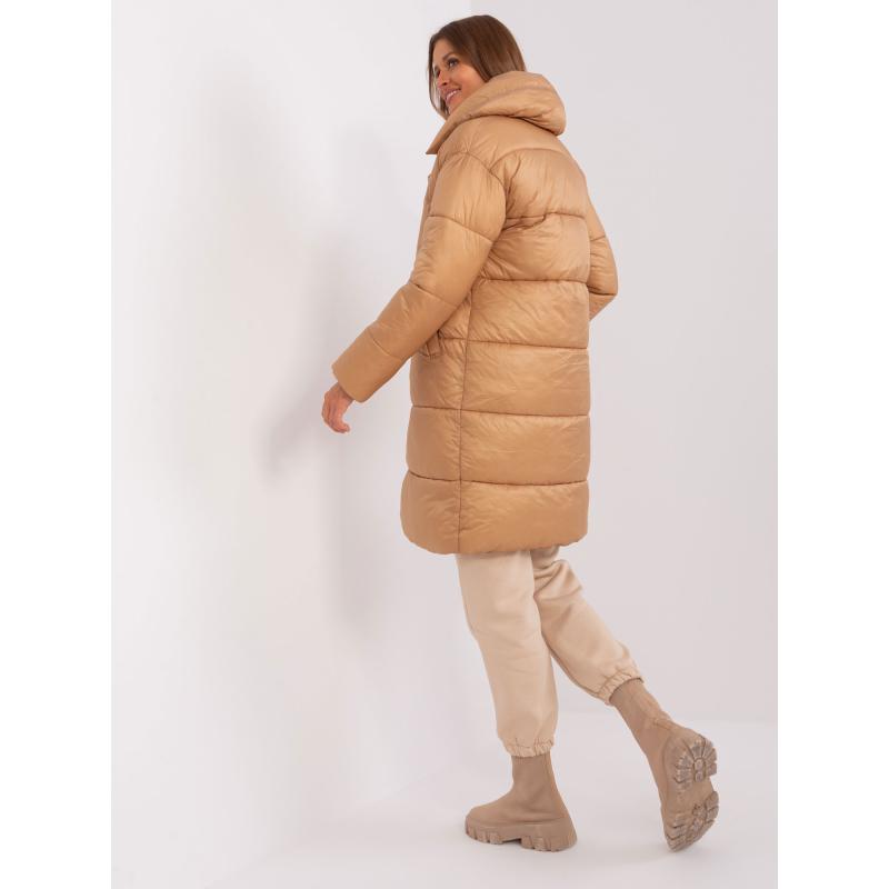 Női kabát zsebekkel GARM barna