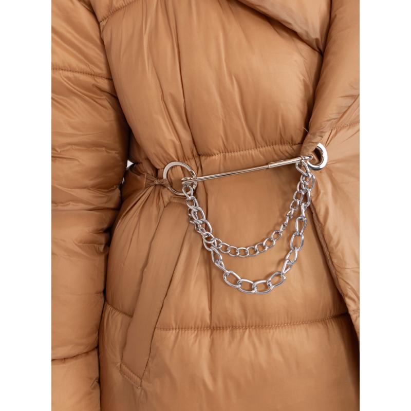 Női kabát zsebekkel GARM barna