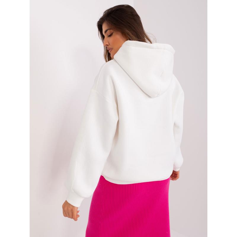 Női kapucnis pulóver SHEBAM ekrü színű