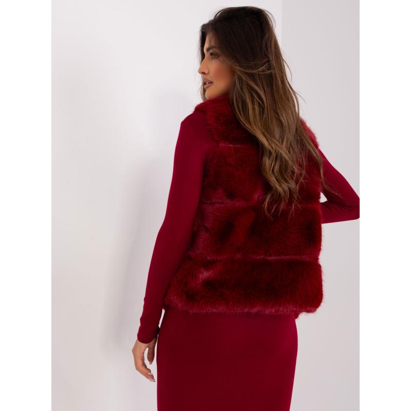 Női mellény TEBA bordó