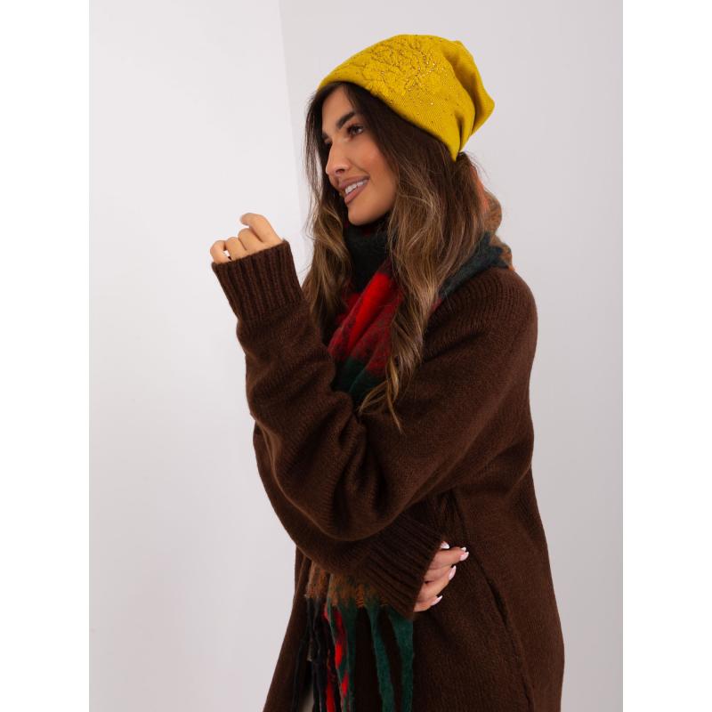 Női sapka DAI olívazöld