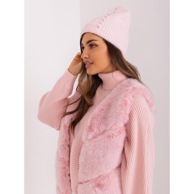 Női sapka LEKAH világos rózsaszín