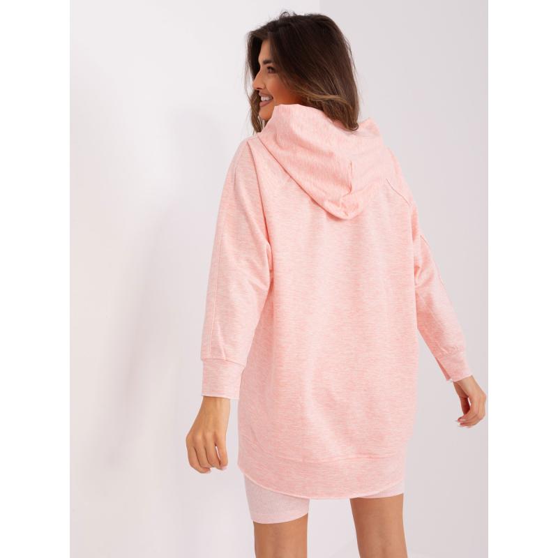 Dámská melanžová souprava MERA světle růžová