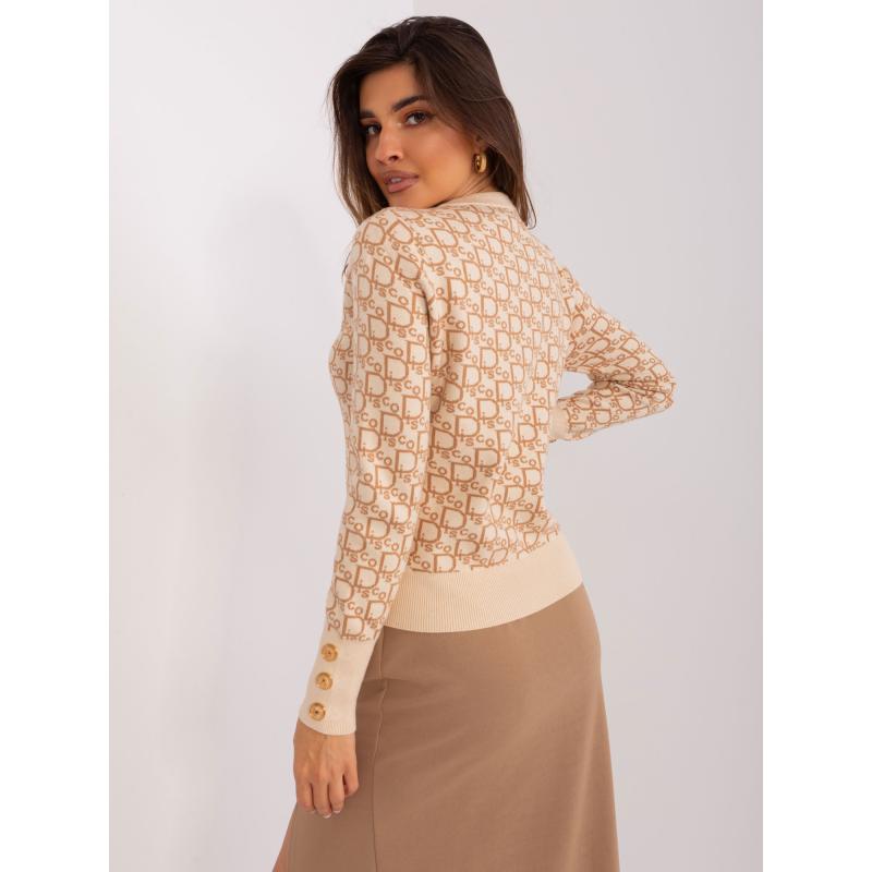 Dámsky sveter JOSE béžovo-hnedý