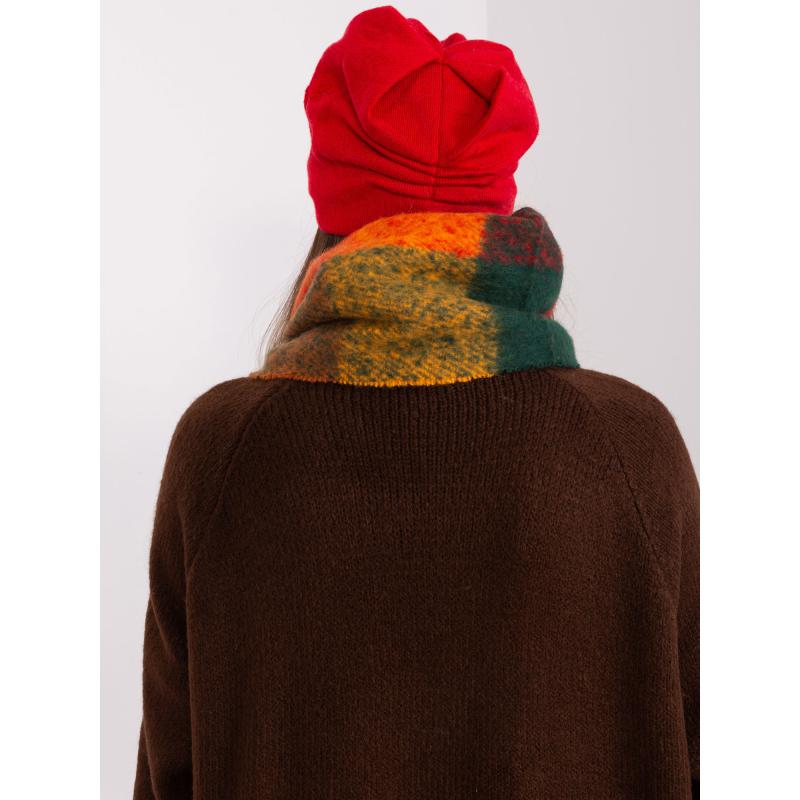 Dámská čepice s aplikacemi BIHA červená 