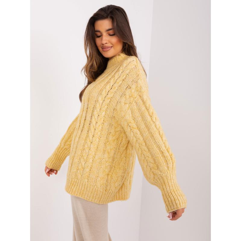 Dámský svetr ELKE světle žlutý