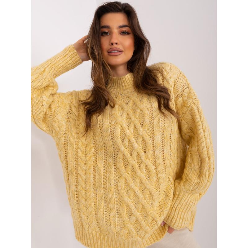Dámský svetr ELKE světle žlutý