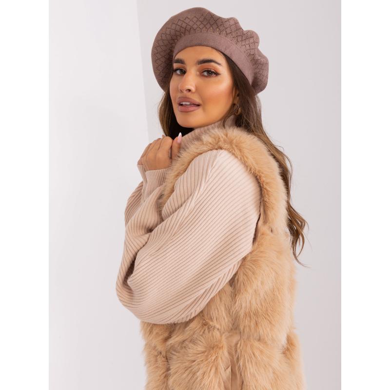 Dámský baret VITALI hnědý