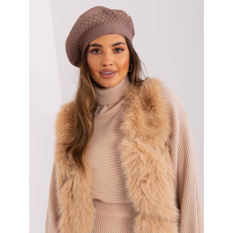 Dámský baret VITALI hnědý