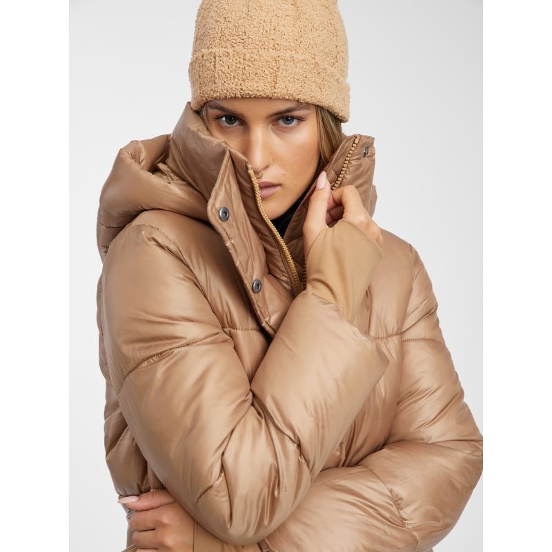 Téli steppelt kabát crop