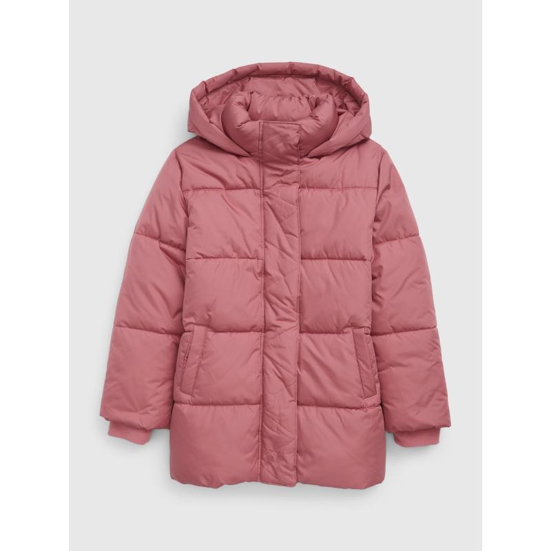 Gyerek steppelt kabát kapucnival