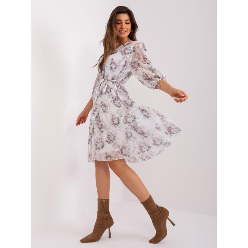 Dámské šaty s květinovým potiskem VECA bílé 