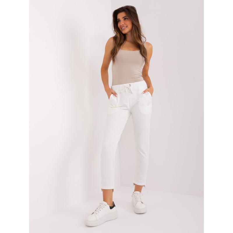 Dámské tepláky se zavazováním TELLAS ecru