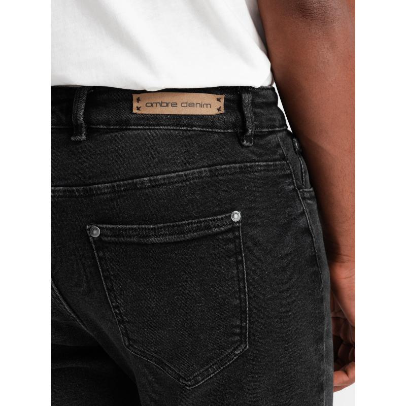 Pánske džínsové nohavice SLIM FIT čierne