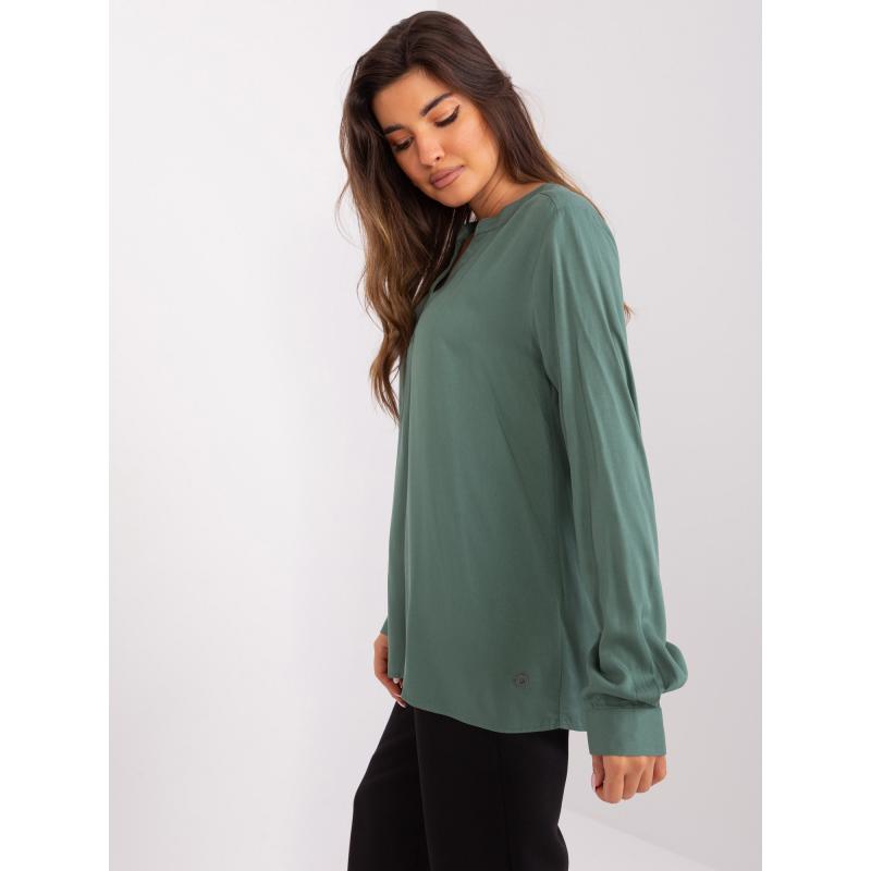Női blúz SUBLEVEL khaki színű