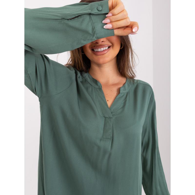 Női blúz SUBLEVEL khaki színű