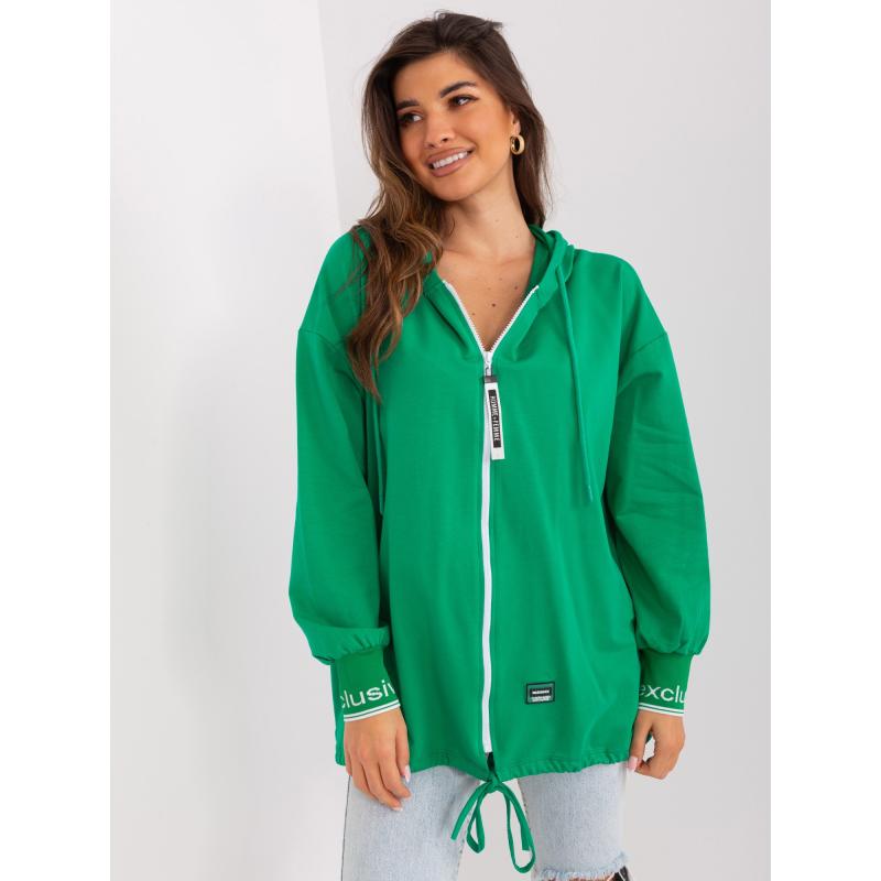 Női kapucnis pulóver DANIELA zöld