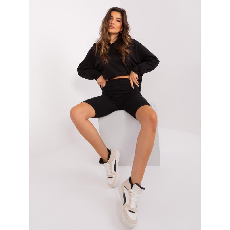 Dámská souprava s hladkou mikinou ANTONIA černá