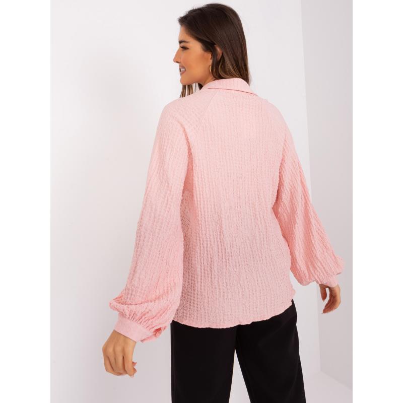 Dámská halenka s límečkem KOSIA světle růžová 