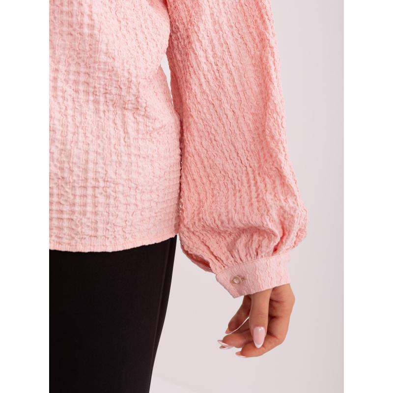 Dámská halenka s límečkem KOSIA světle růžová 