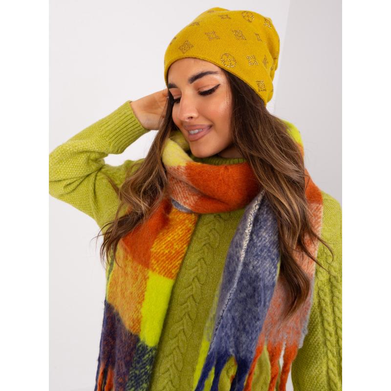 Dámska kašmírová čiapka CALUA olivová