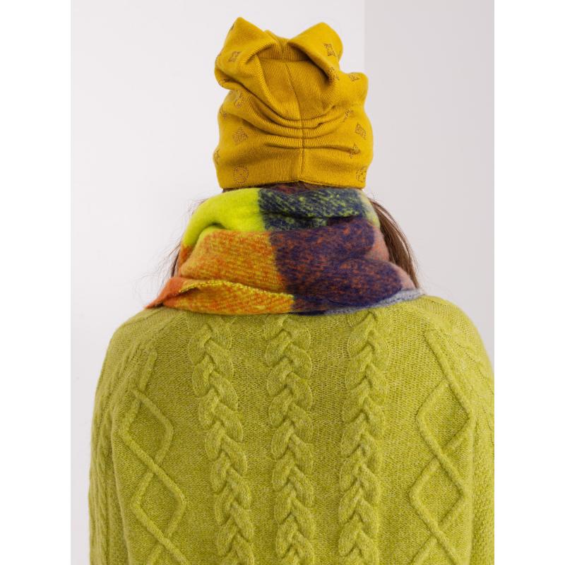 Dámska kašmírová čiapka CALUA olivová