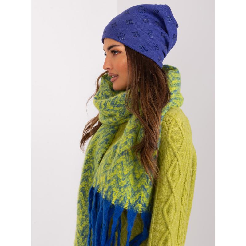 Dámska čiapka s aplikáciami VINCENZO tmavomodrá