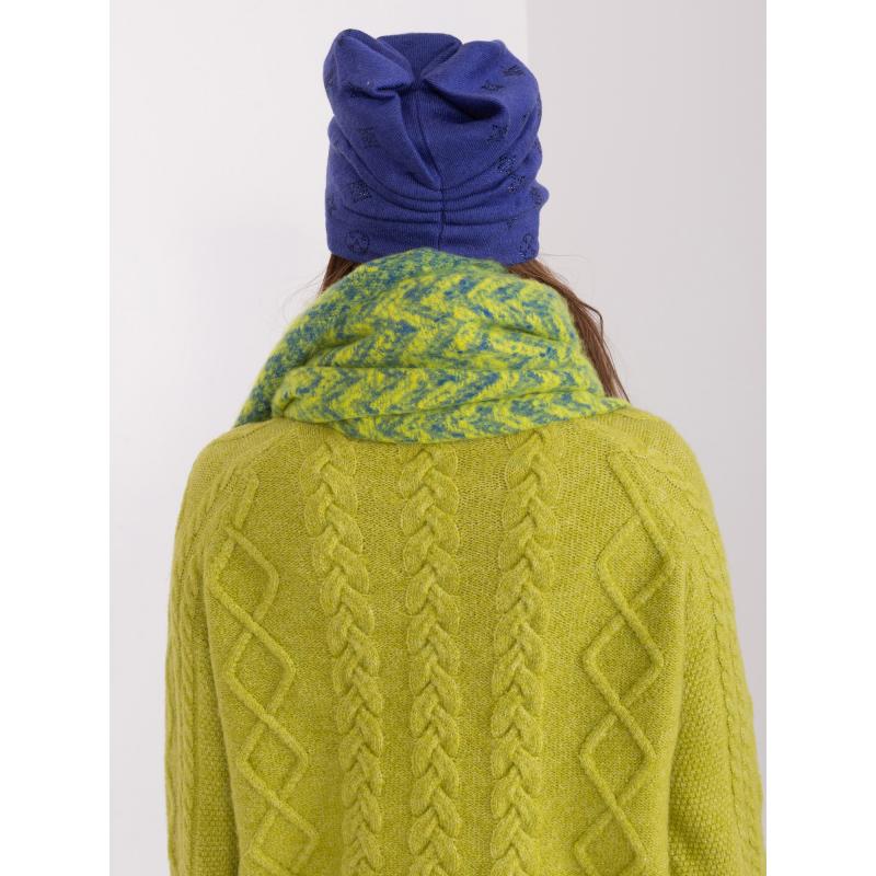 Dámska čiapka s aplikáciami VINCENZO tmavomodrá