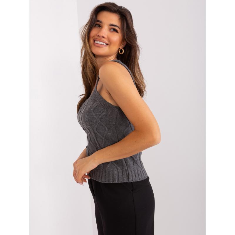 Női pulóver BELINDA sötétszürke