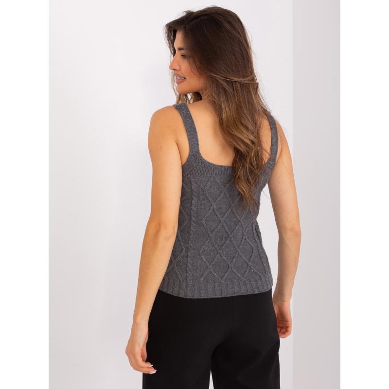 Női pulóver BELINDA sötétszürke